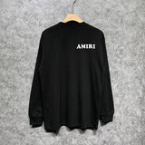 Amiri long sleeve shirts fat letter printing