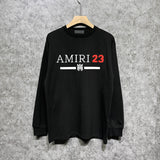 Amiri long sleeve shirts red font printing