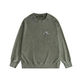 Amiri washed sweatshirt new letter logo printing washed old