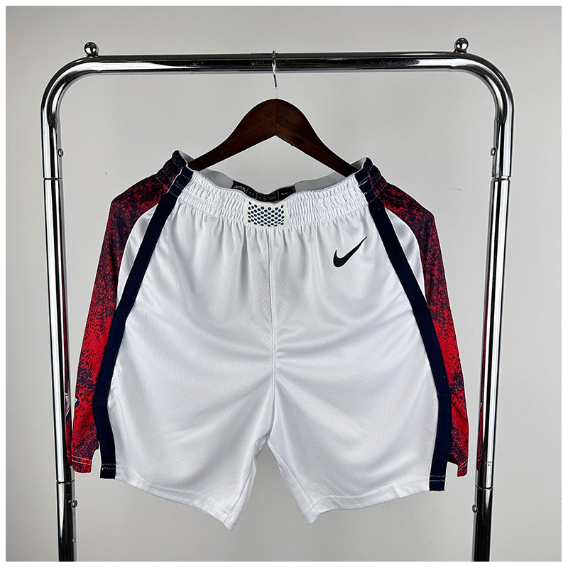 NBA Shorts 24 Olympics, USA white shorts