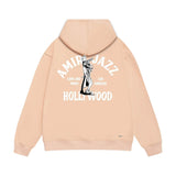 Amiri hoodie wolf music hand print