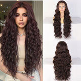 Women's Wigs Long Curly Lace 13 * 4 Fiber Wigs