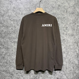Amiri long sleeve shirts fat letter printing