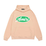 Amiri hoodie oval letter printing