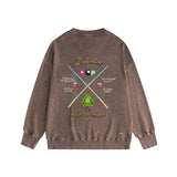 Amiri washed sweatshirt billiard cue printing washed and distressed