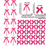 Themed Party Supplies 40pcs Handmade Heart Tulle Bows – Small Bow Accessories for Girls’ Birthday Party Decorations