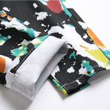 Mens Fashion Jeans Color blocks 1310#