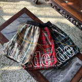 Rhude Shorts Casual Sports Mesh Checked Shorts Elastic Beach Pants