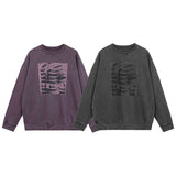 C.e sweatshirt spring & fall c.e double patch batik round neck pullover sweatshirt