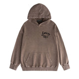 Amiri washed hoodie california hollywood letter washed distressed printing