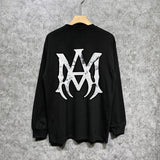 Amiri long sleeve shirts mottled spider printing
