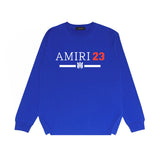 Amiri long sleeve shirts red font printing