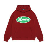 Amiri hoodie oval letter printing