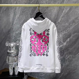 Chh Chrome Hearts Hoodie Cross Sanskrit Pink Sword Autumn/Winter Cardigan Jacket Zip Sweater