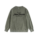 Amiri washed sweatshirt strange letter print washed old