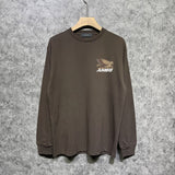 Amiri long sleeve shirts mottled pegasus printing