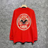 Amiri long sleeve shirts oil painting flying eagle printing