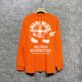 Amiri long sleeve shirts note fan printing