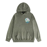 Amiri washed hoodie urban forest printing distressed printing