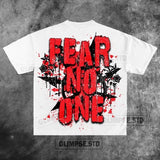Street Unisex T-shirt 'Fear No One ' Girl Print Tee