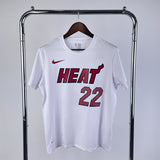 NBA Jerseys Heat, White No. 22, Butler, Quick Dry Short Sleeves