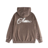 Amiri washed hoodie with starry sky distressed print