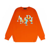 Amiri long sleeve shirts gradient overlapping letterprinting