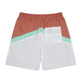 Rhude Shorts Color Matching Alphabet Casual Sports Mesh Shorts Elastic Beach Pants