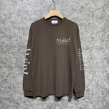 Amiri long sleeve shirts double-sided rose printing