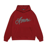 Amiri hoodie black and white print