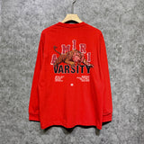 Amiri long sleeve shirts letter tiger printing