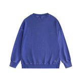 Amiri washed sweatshirt with overlapping letters and foam printing washed and distressed