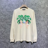 Amiri long sleeve shirts angel twin print