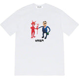 Men T-shirts SS23 BUSINESS TEE Cartoon and Demon Letter Print Crew Neck Short Sleeve T-Shirt