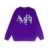 Amiri long sleeve shirts gradient overlapping letterprinting
