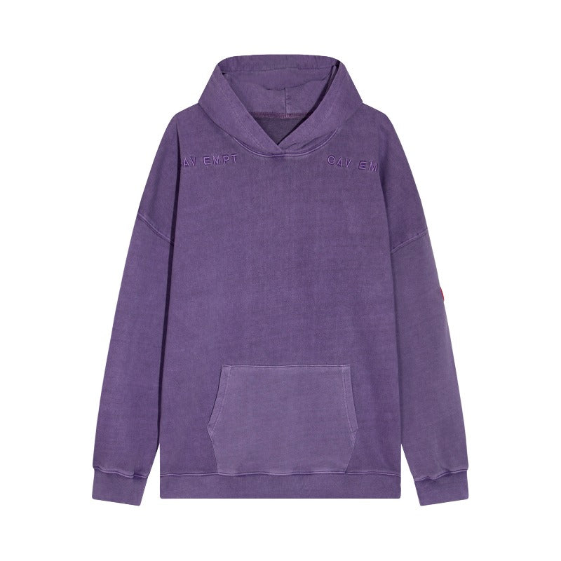 C.e hoodie early spring c.e retro distressed batik loose hoodie sweatshirt