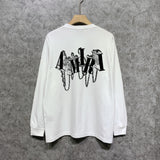Amiri long sleeve shirts chain letter printing