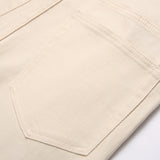 Mens Fashion Jeans Patchwork wide-leg pants 5712#