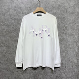 Amiri long sleeve shirts metallic glossy letterprinting