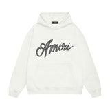 Amiri hoodie black and white print