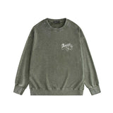 Amiri washed sweatshirt bowling printing washed and distressed