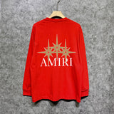 Amiri long sleeve shirts bone crack star printing