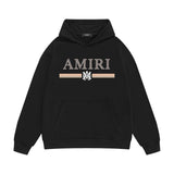 Amiri hoodie colorfulletter horizontal strip printing