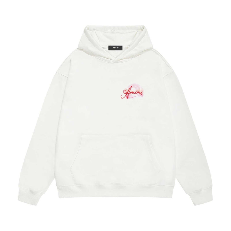 Amiri hoodie pink beach print