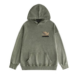 Amiri washed hoodie mottled pegasus distressed printing