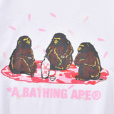 Bathing Ape T Shirt Summer Cherry Blossom Limited Ape Man Letter Print Short Sleeve T-Shirt