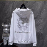 Chh Chrome Hearts Hoodie Croix Horseshoe Sanskrit Casual Hooded Sweater