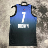NBA Jerseys 23 season, All-Star, Blue 7, Brown
