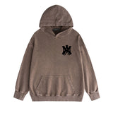 Amiri washed hoodie hollywood spider washed distressed printing