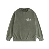 Amiri washed sweatshirt banana panther printing washed and distressed